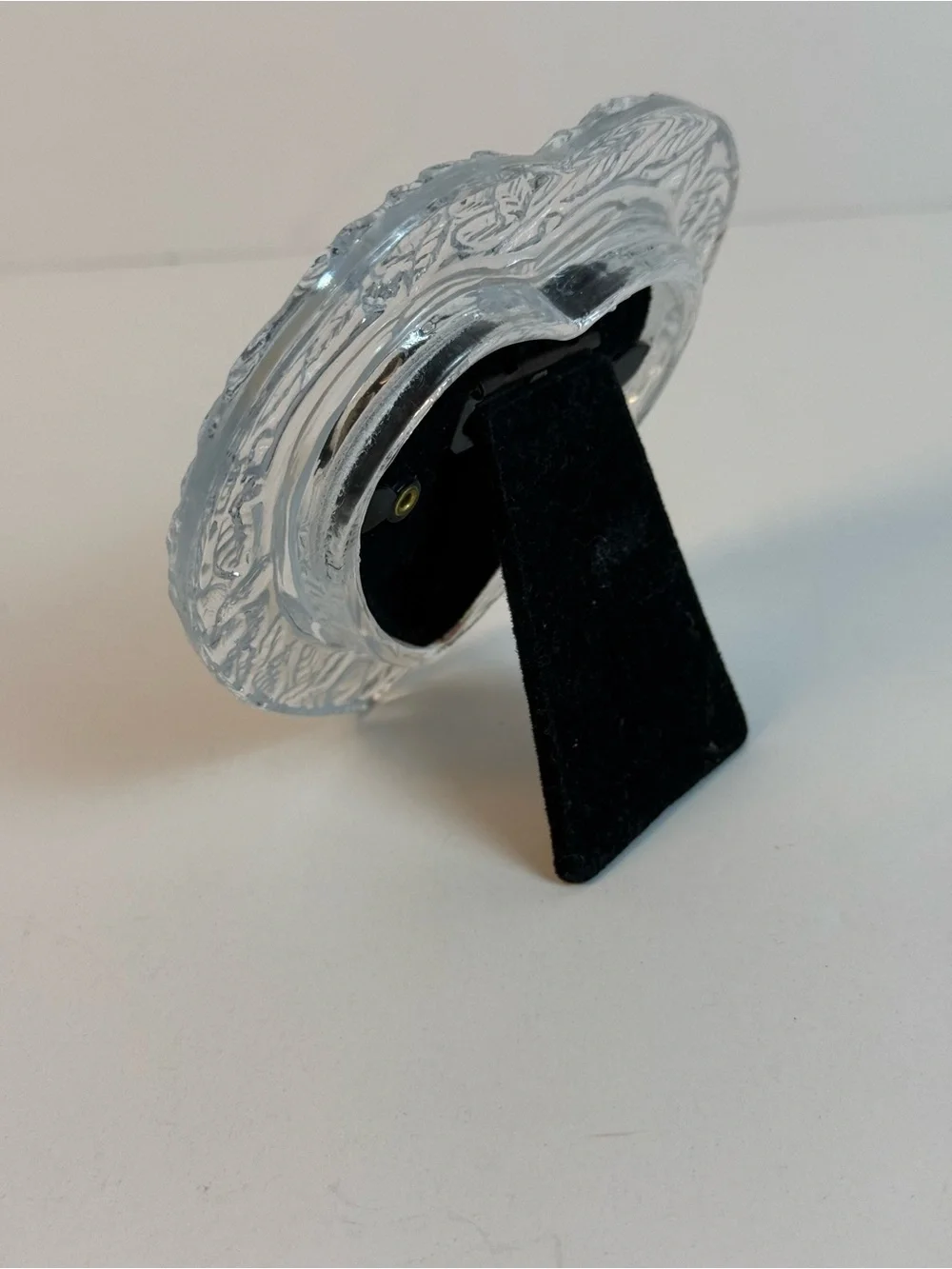 Heart-Shaped Clear Glass Photo Frame - Clear